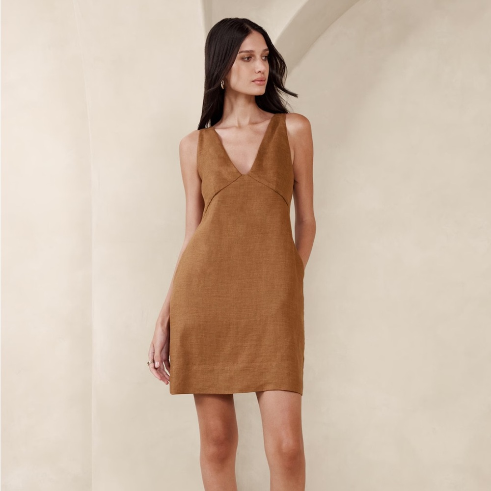NWT Banana Republic Lina Linen Mini Dress